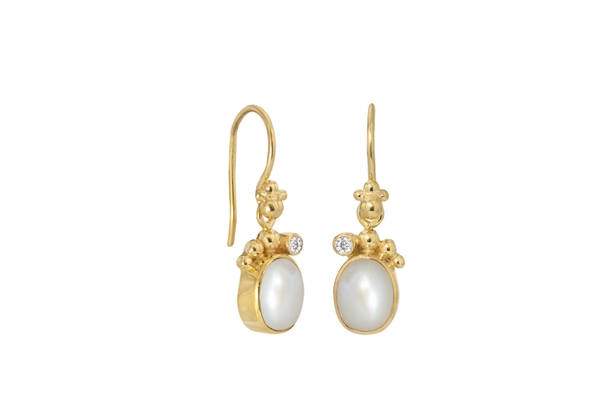Gold Plated Earring - Pleasant Pearl