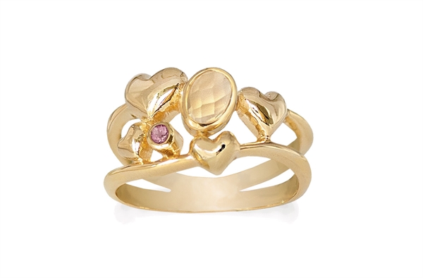Gold-plated ring - Bunch of Love