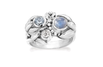Silver ring - Water Lilly