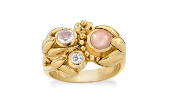 Gold Plated Ring - Water Lily