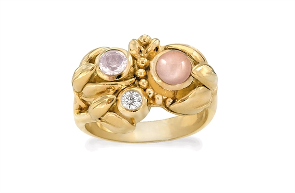 Gold Plated Ring - Water Lily