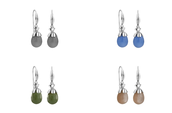 Silver earrings - Crown Imperial