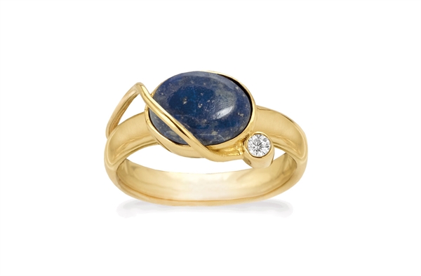 Gold plated ring - Starry Night