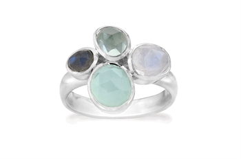 Silver ring - Ocean Crush