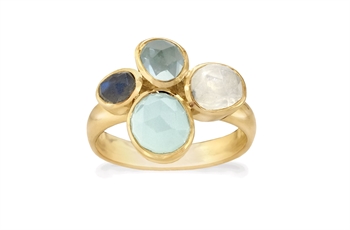 Gold Plated Ring - Ocean Crush