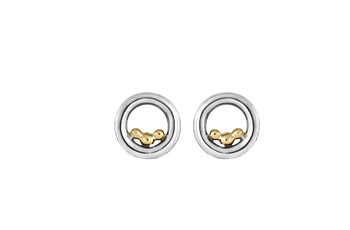 Ear stud - Golden Bubbles