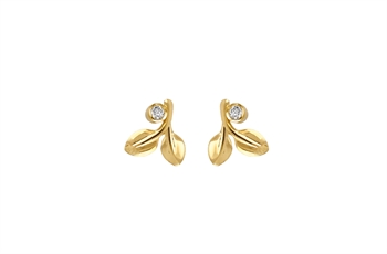Gold Plated Ear Stud - Ray of Light