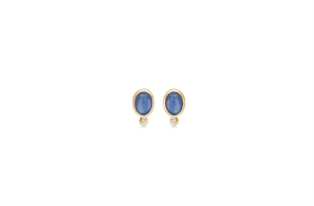 gp ear pin - kyanite, zirconia