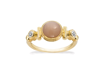 Gold Plated Ring - Peach