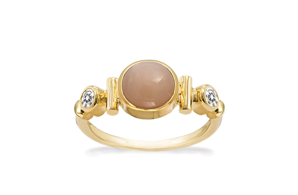 Gold Plated Ring - Peach