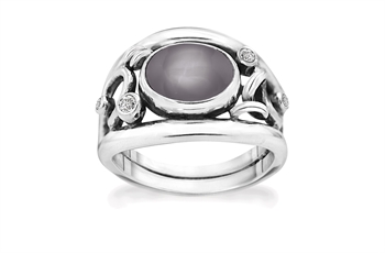 Silver ring - Glamorous Grey