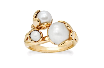 Gold plated ring - Autumn Bloom