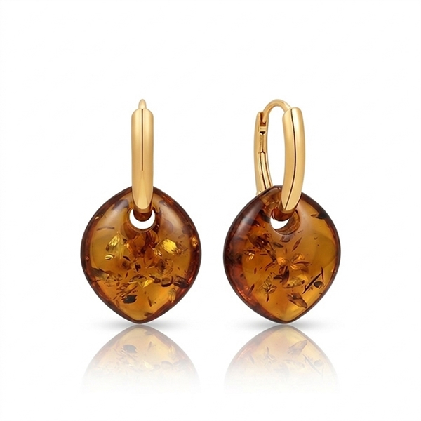 Sølvforgyldt creoler from Støvring Design