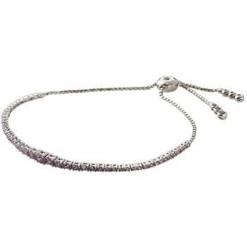 Tennis bracelet with total 1,88 ct pink sapphire