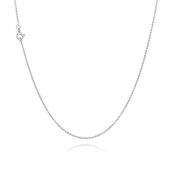 Anchor round in solid 925 sterling silver necklaces 1,5 mm wide (thread 0,40) and length 50 cm
