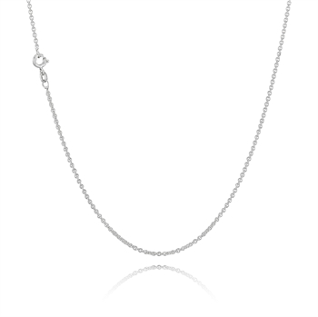 Anchor round in solid 925 sterling silver necklaces 1,8 mm wide (thread 0,50) and length 40 cm