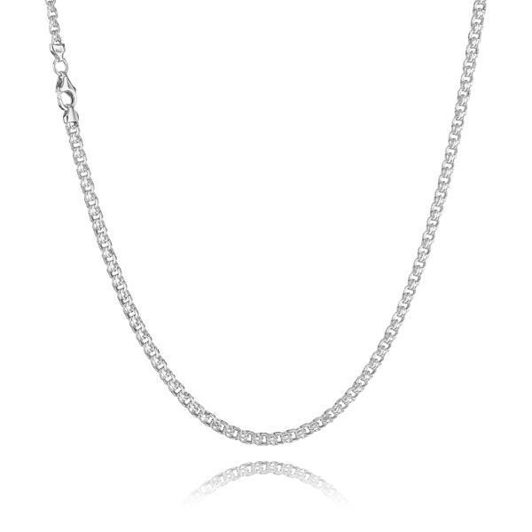 Bismark necklace in sterling silver from BNH, 6,5 mm wide and 42 cm long
