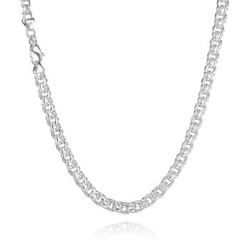 Bismark necklace in sterling silver from BNH, 8,5 mm wide and 50 cm long