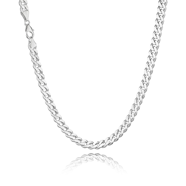 Panser Facet 925 sterling silver necklace, 70 cm and 6.6 mm
