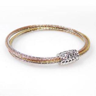 San - Link of joy 925 sterling silver bracelet three different surfaces, model 867578
