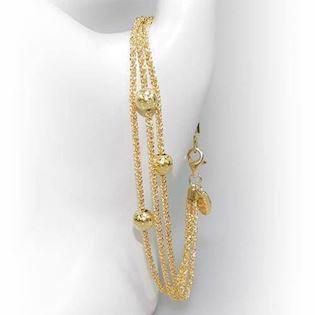 San - Link of joy Starlight Beads 925 sterling silver necklace gold plated