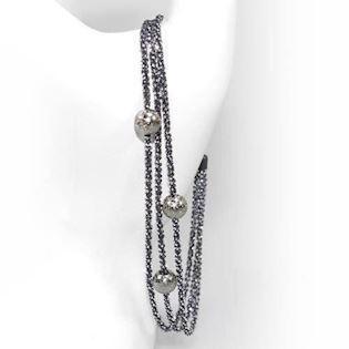 San - Link of joy Starlight Beads 925 sterling silver necklace oxidized