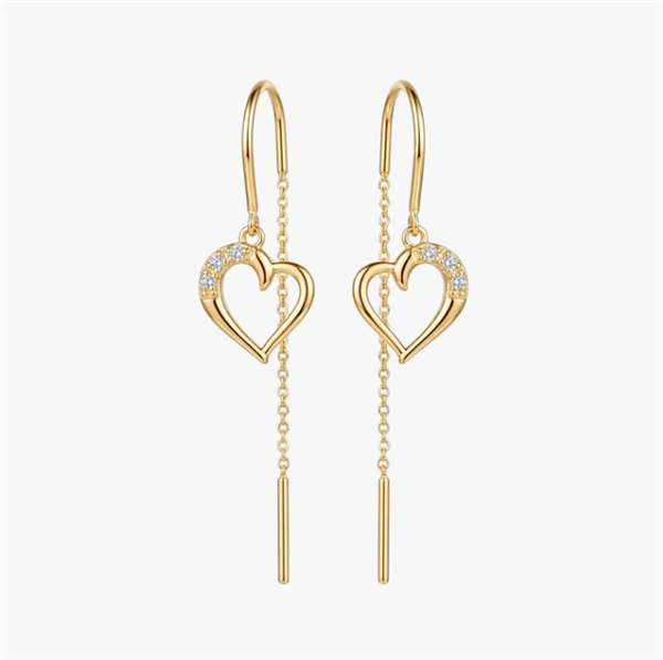 Christina Jewelry & Watches Love Story gold plated earrings