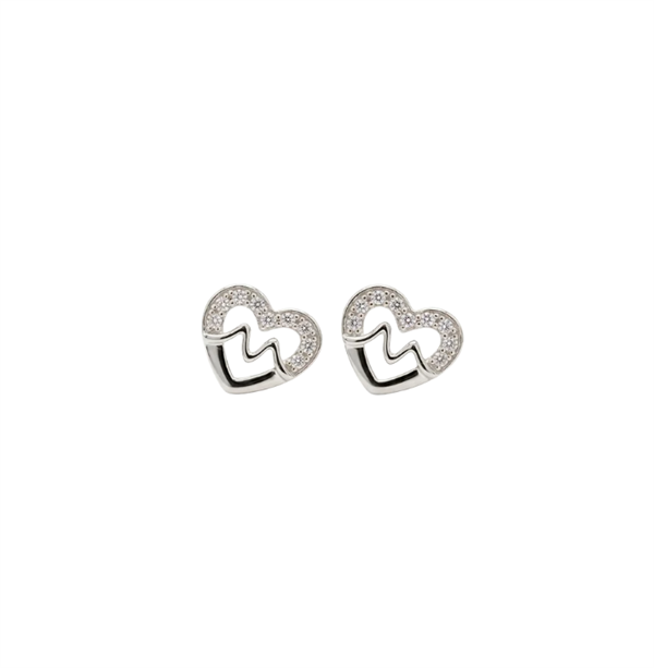 Christina Jewelry & Watches Beating Heart silver earrings