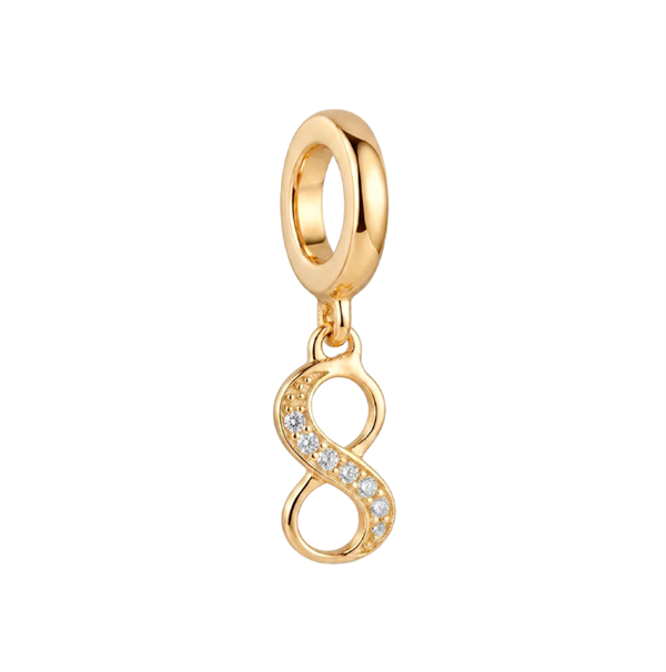 Christina Jewelry & Watches Eternity charm in gold-plated silver 6 mm