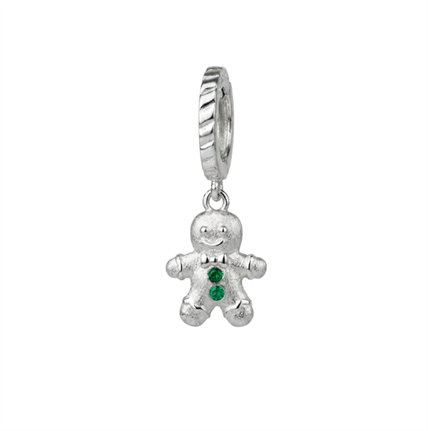 Christina Jewelry & Watches Ginger Bread charm in silver 6 mm