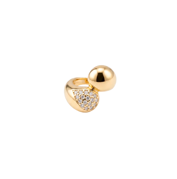 Christina Jewelry & Watches Water Drops 6mm charm in gold-plated silver