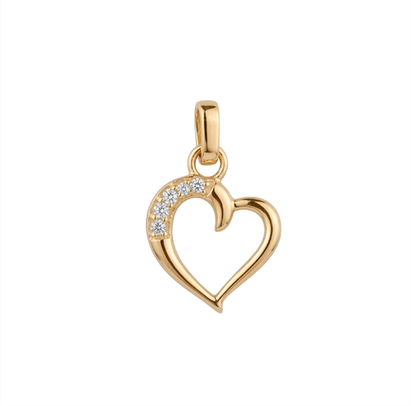 Christina Love Story heart pendant in gold-plated silver