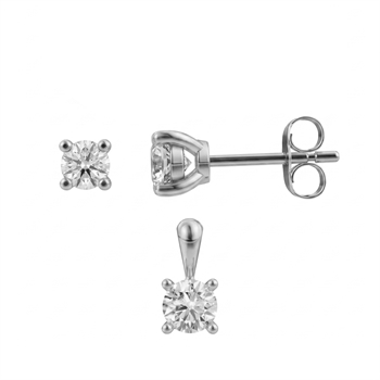 Siersbøl    set, with a total of 0,50 ct diamonds Top Wesselston VS2