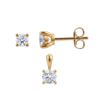 Siersbøl   set, with a total of 0,50 ct diamonds Top Wesselston VS2