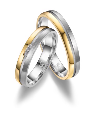 Marrya Titanium med forgyldning, weddingrings, TI-13-D+H