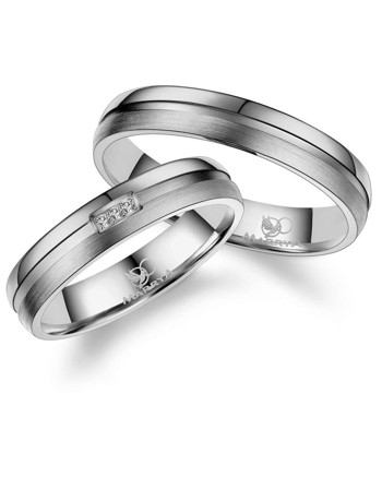 Marrya Titanium, weddingrings, TI-21-D+H