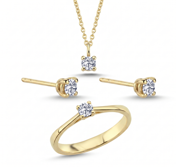 Nuran    set, with a total of 0,72 ct diamonds Wesselton SI