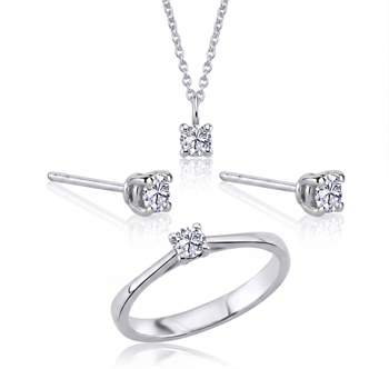 Nuran    set, with a total of 0,72 ct diamonds Wesselton SI