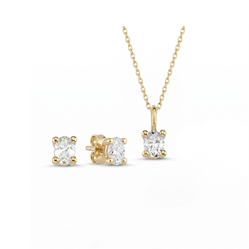 Nuran   set, with a total of 0,69 ct diamonds Wesselton SI