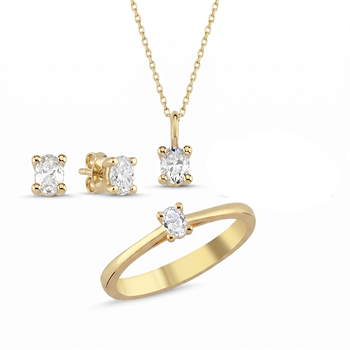 Nuran    set, with a total of 0,92 ct diamonds Wesselton SI