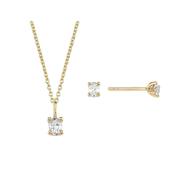 Nuran   set, with a total of 1,14 ct diamonds Wesselton SI