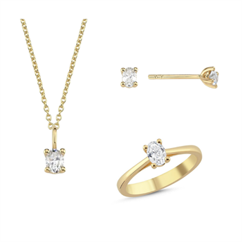Nuran    set, with a total of 0,92 ct diamonds Wesselton SI