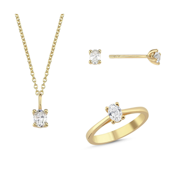 Nuran    set, with a total of 1,52 ct diamonds Wesselton SI