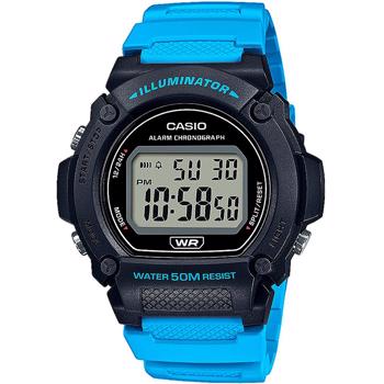 Casio model W-219H-2A2VEF buy it at your Watch and Jewelery shop