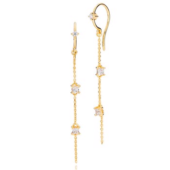 Izabel Camille Earring, model a1822gswhiteCZ