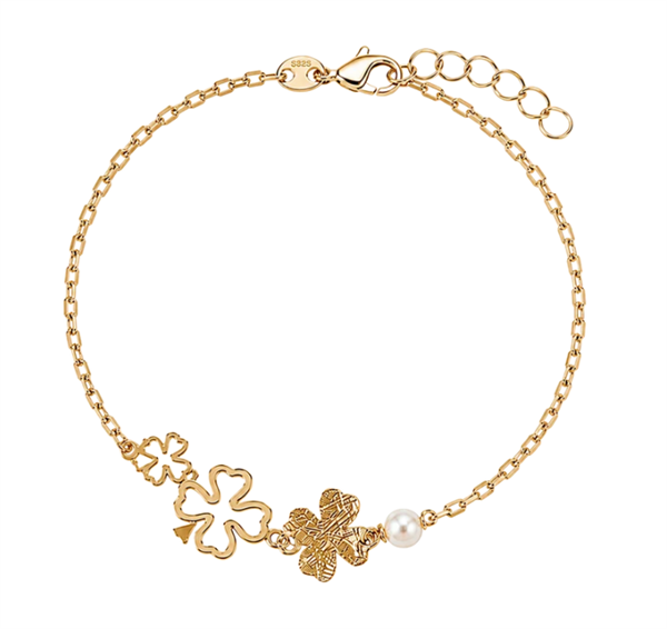 Aagaard Lucky Pearl bracelet in gold-plated silver