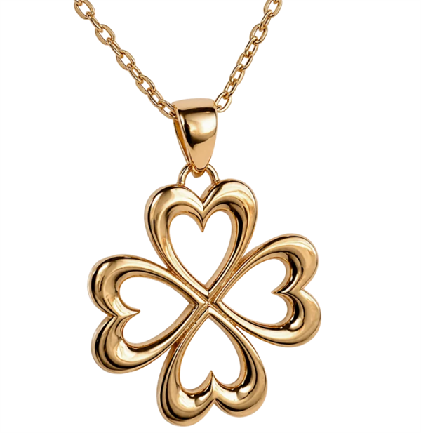 Aagaard Clover of Love pendant in 8 karat gold