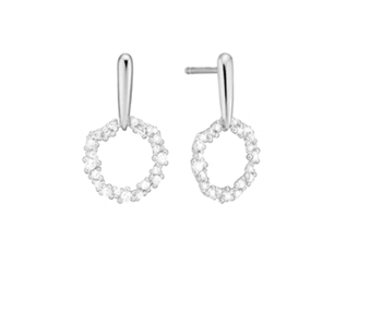 Aagaard Evig Kærlighed silver earrings with CZ
