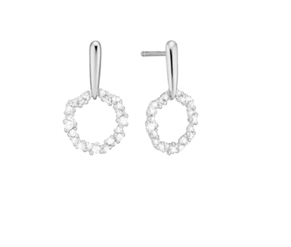 Aagaard Evig Kærlighed silver earrings with CZ