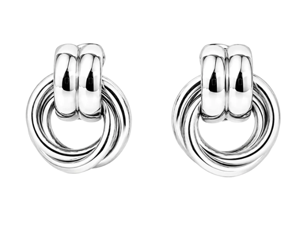 Aagaard Twist silver earrings in sterling silver